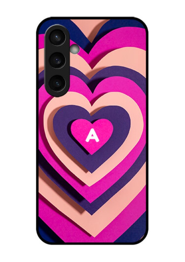 Samsung Galaxy S23 FE 5G Custom Glass Phone Case - Cute Heart Pattern Design
