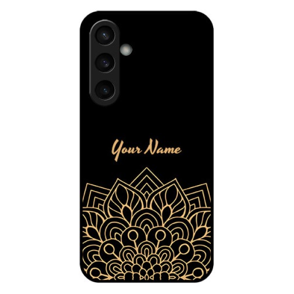 Samsung Galaxy S23 FE 5G Custom Glass Phone Case - Golden Mandala Design
