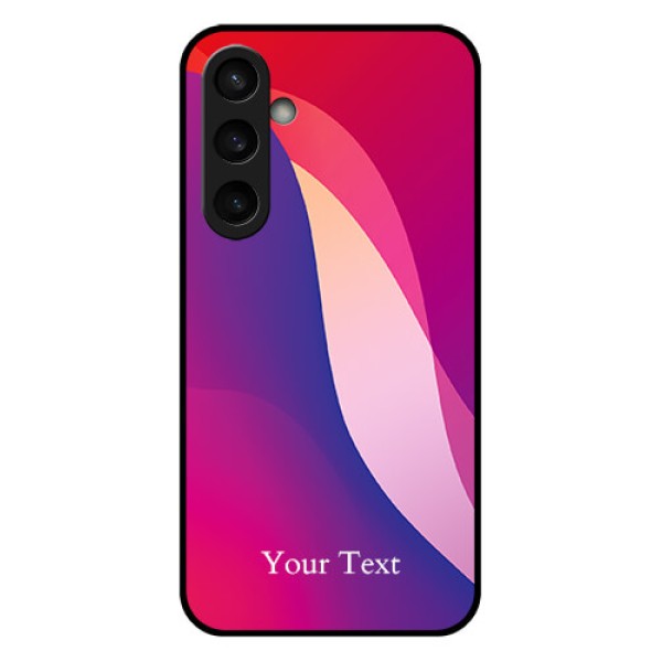 Samsung Galaxy S23 FE 5G Custom Glass Phone Case - Digital Abstract Overlap Design