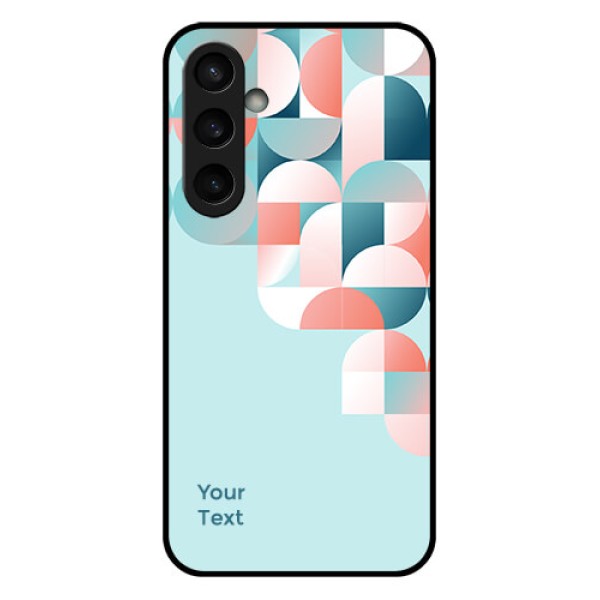 Samsung Galaxy S23 FE 5G Custom Glass Phone Case - Stylish Semi - Circle Pattern Design