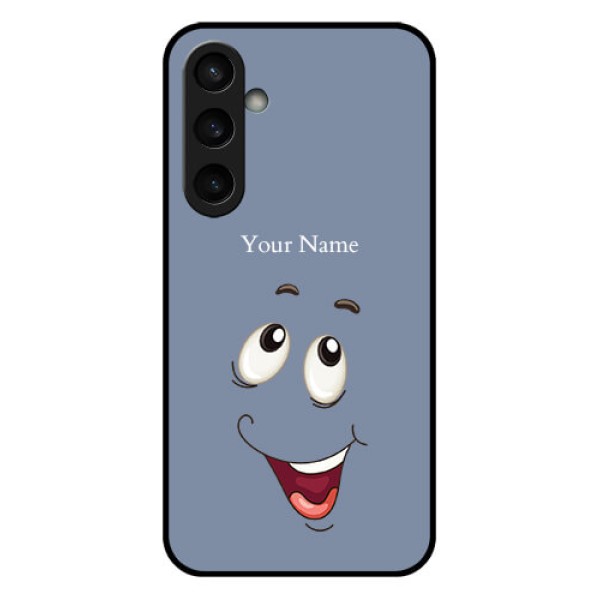 Samsung Galaxy S23 FE 5G Custom Glass Phone Case - Laughing Cartoon Face Design