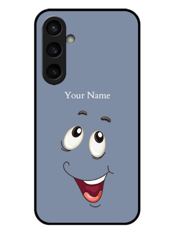 Custom Samsung Galaxy S23 FE 5G Custom Glass Phone Case - Laughing Cartoon Face Design