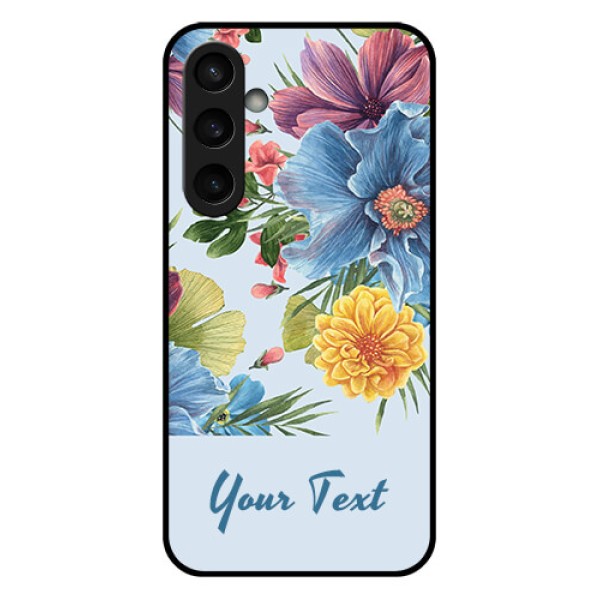Samsung Galaxy S23 FE 5G Custom Glass Phone Case - Stunning Watercolored Flowers Painting Design Samsung Galaxy S23 FE 5G Custom Glass Phone Case - Stunning Watercolored Flowers Painting Design