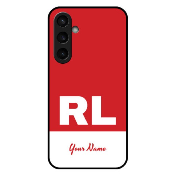 Samsung Galaxy S23 FE 5G Custom Glass Phone Case - Dual Tone Custom Text Design Samsung Galaxy S23 FE 5G Custom Glass Phone Case - Dual Tone Custom Text Design