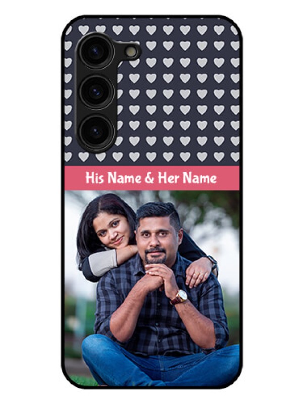 Custom Galaxy S23 Plus 5G Custom Glass Mobile Case - Love Symbols Design