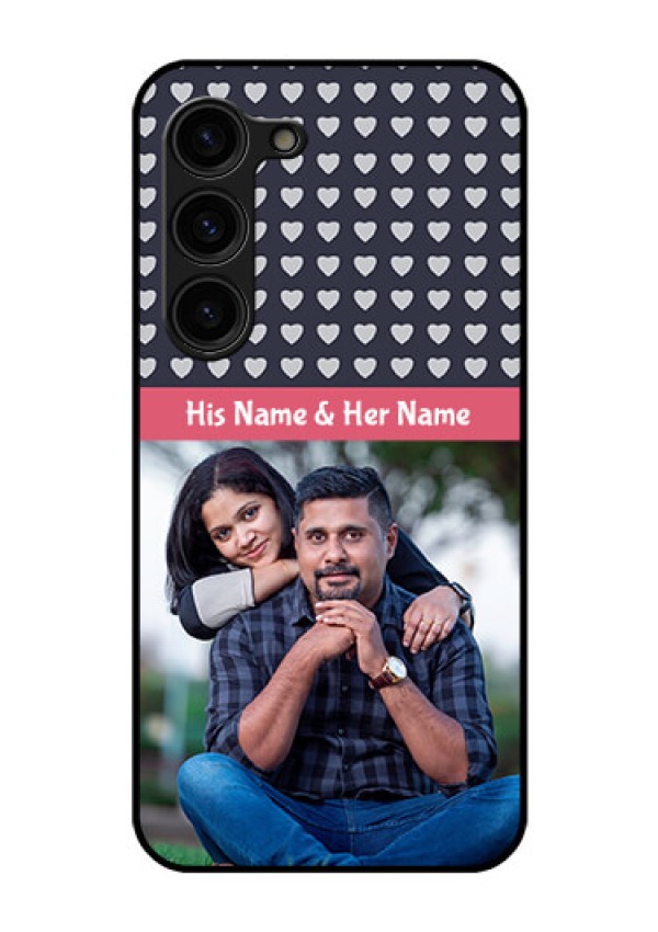 Galaxy S23 Plus 5G Custom Glass Mobile Case - Love Symbols Design