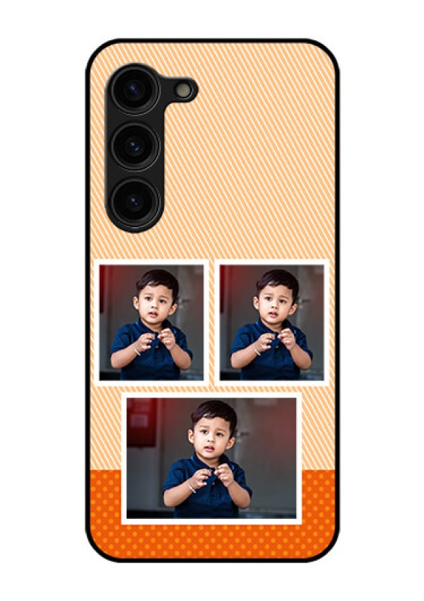 Galaxy S23 Plus 5G Photo Printing on Glass Case - Bulk Photos Upload Design