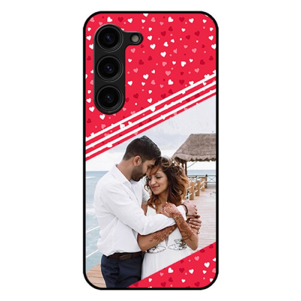 Galaxy S23 Plus 5G Custom Glass Mobile Case - Valentines Gift Design