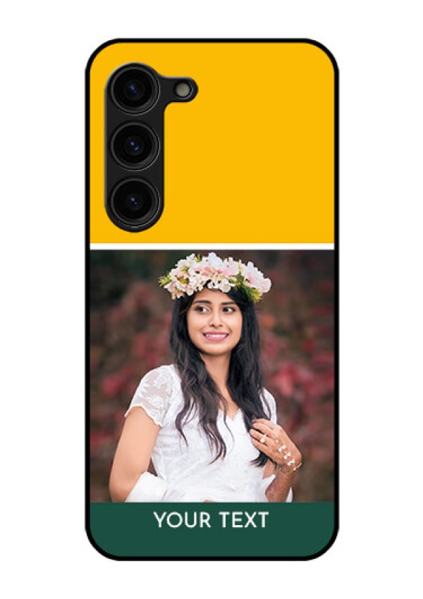 Galaxy S23 Plus 5G Photo Printing on Glass Case - Love You Design