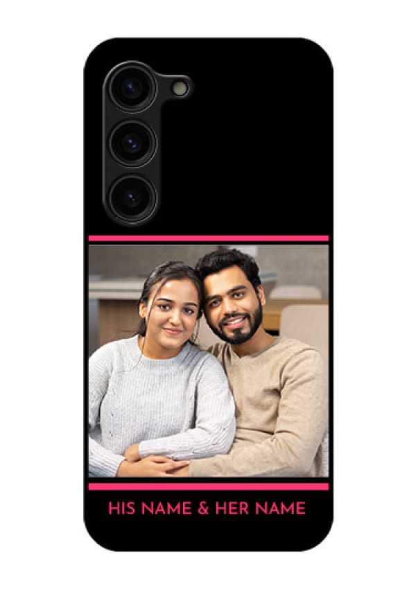 Galaxy S23 Plus 5G Custom Glass Mobile Case - with Add Text Design