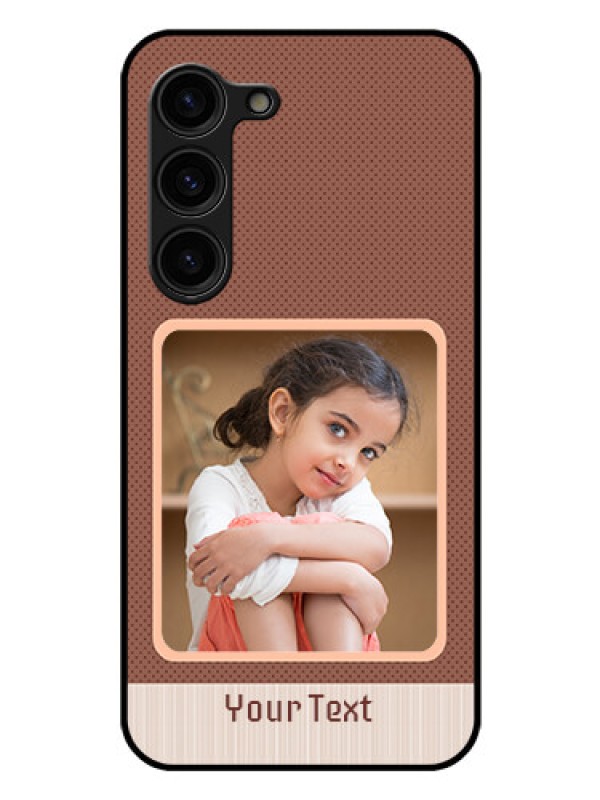 Custom Galaxy S23 Plus 5G Custom Glass Phone Case - Simple Pic Upload Design