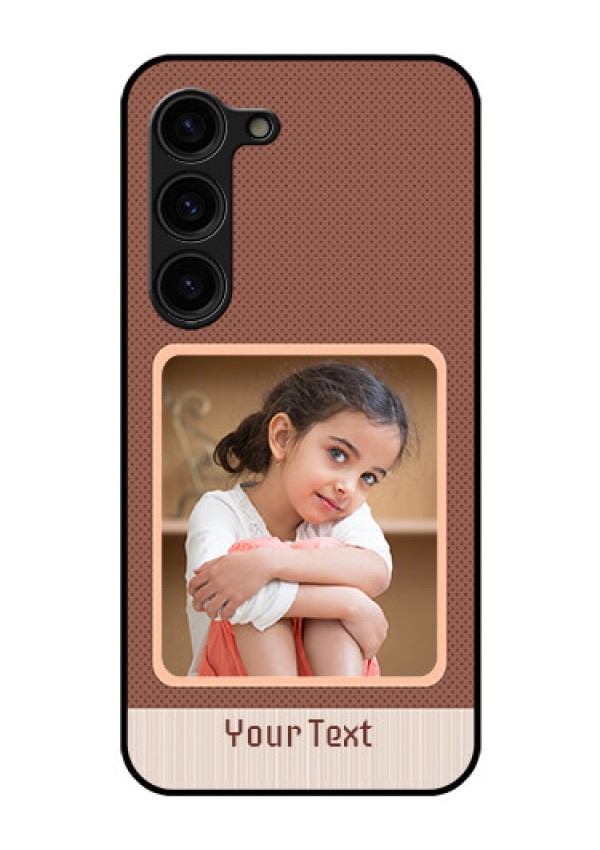 Galaxy S23 Plus 5G Custom Glass Phone Case - Simple Pic Upload Design