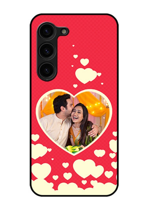 Galaxy S23 Plus 5G Custom Glass Mobile Case - Love Symbols Phone Cover Design
