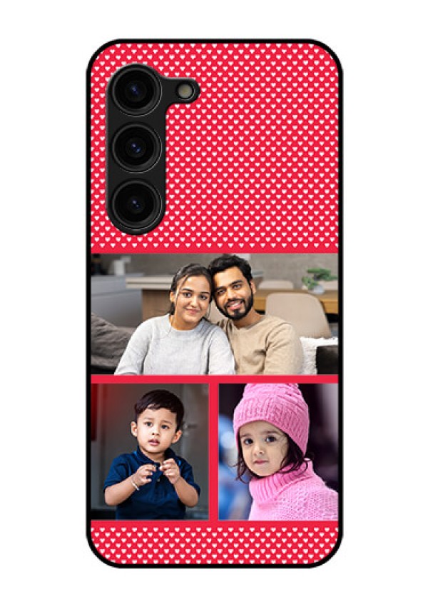 Galaxy S23 Plus 5G Personalized Glass Phone Case - Bulk Pic Upload Design