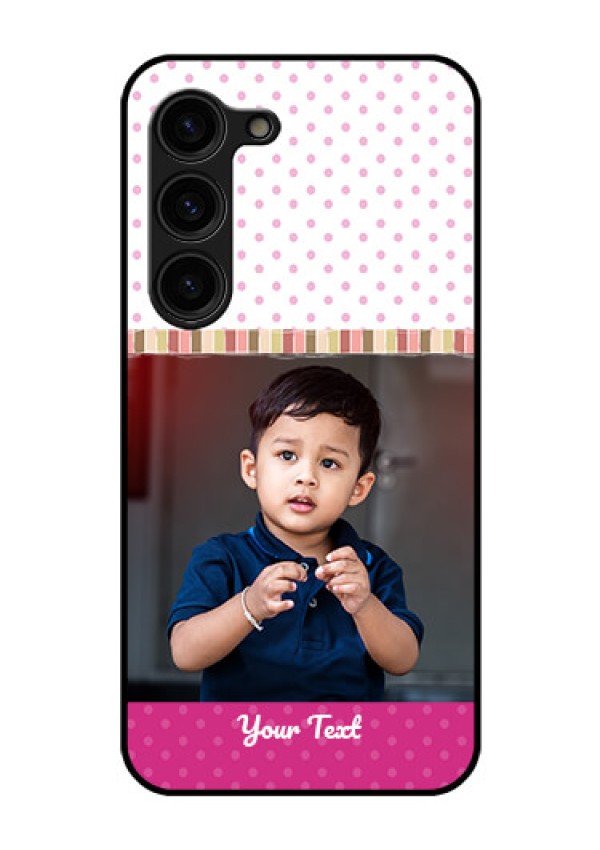 Galaxy S23 Plus 5G Photo Printing on Glass Case - Cute Girls Cover Design