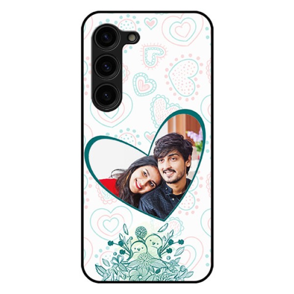 Galaxy S23 Plus 5G Photo Printing on Glass Case - Premium Couple Design Galaxy S23 Plus 5G Photo Printing on Glass Case - Premium Couple Design