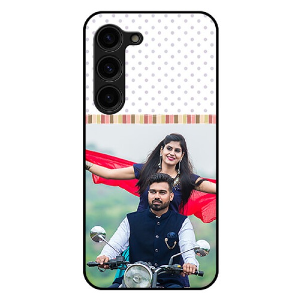 Galaxy S23 Plus 5G Photo Printing on Glass Case - Cute Family Design