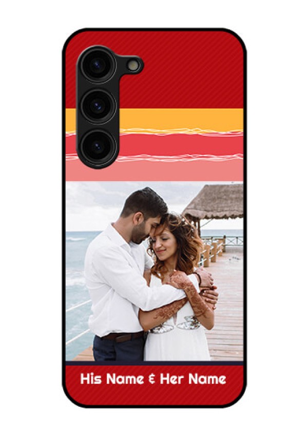 Galaxy S23 Plus 5G Custom Glass Mobile Case - Colorful Case Design