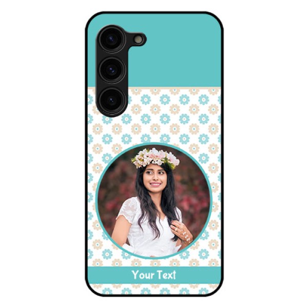 Galaxy S23 Plus 5G Custom Glass Mobile Case - Beautiful Flowers Design