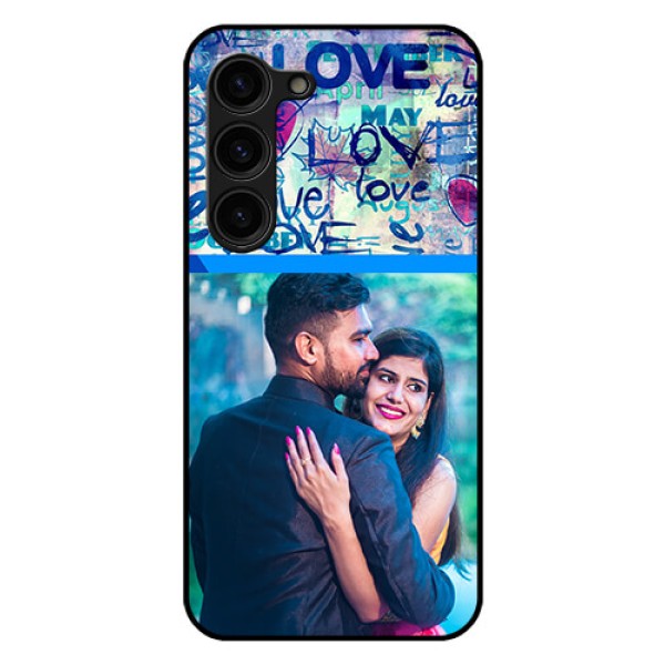 Galaxy S23 Plus 5G Custom Glass Mobile Case - Colorful Love Design