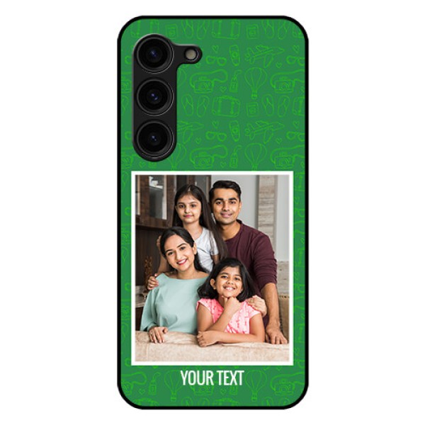 Galaxy S23 Plus 5G Personalized Glass Phone Case - Picture Upload Design