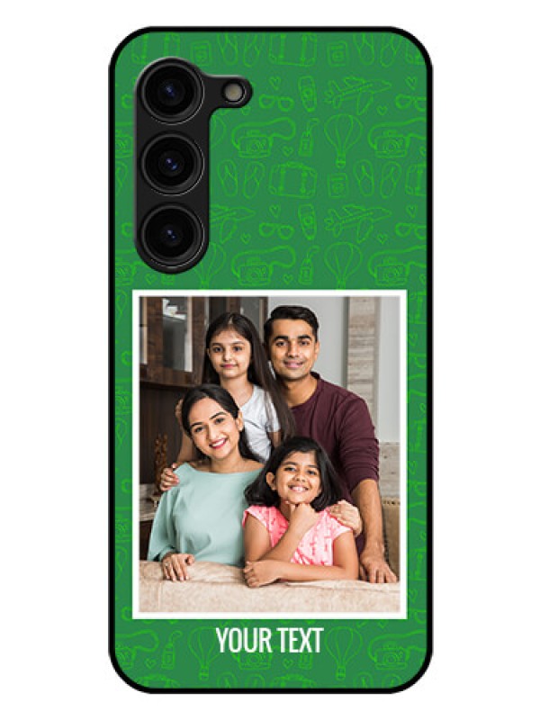 Custom Galaxy S23 Plus 5G Personalized Glass Phone Case - Picture Upload Design