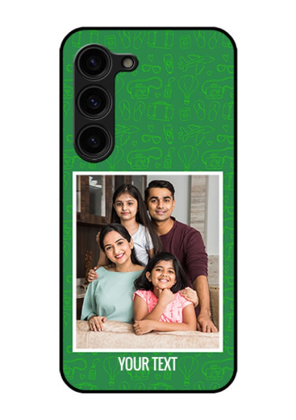 Galaxy S23 Plus 5G Personalized Glass Phone Case - Picture Upload Design