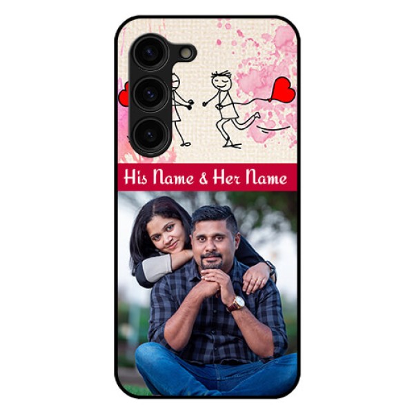 Galaxy S23 Plus 5G Photo Printing on Glass Case - You and Me Case Design Galaxy S23 Plus 5G Photo Printing on Glass Case - You and Me Case Design
