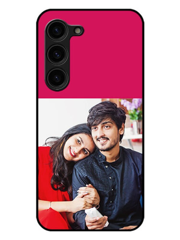 Custom Galaxy S23 Plus 5G Custom Glass Mobile Case - Anniversary Cover Design