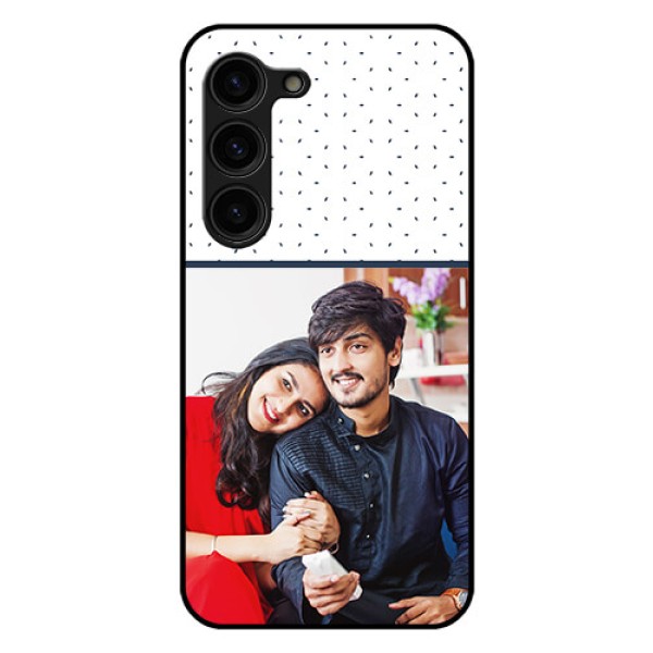 Galaxy S23 Plus 5G Personalized Glass Phone Case - Premium Dot Design