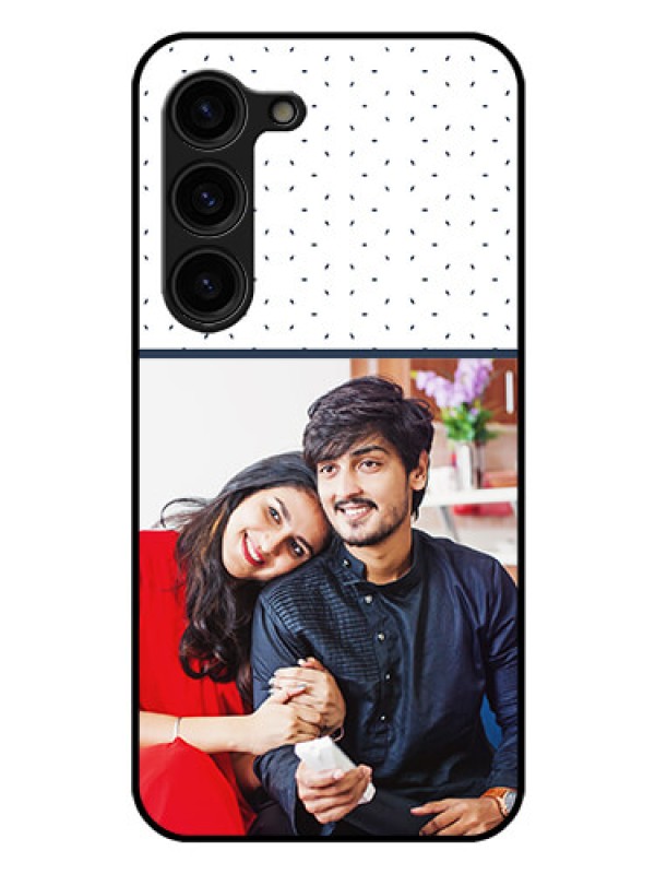 Custom Galaxy S23 Plus 5G Personalized Glass Phone Case - Premium Dot Design