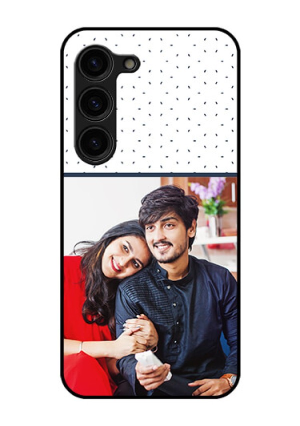 Galaxy S23 Plus 5G Personalized Glass Phone Case - Premium Dot Design