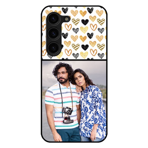 Galaxy S23 Plus 5G Photo Printing on Glass Case - Love Symbol Design