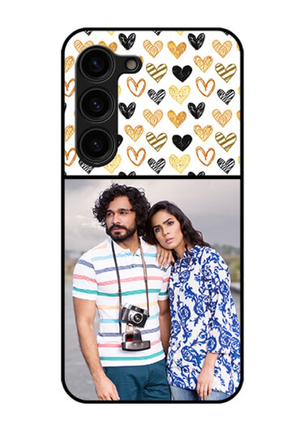 Galaxy S23 Plus 5G Photo Printing on Glass Case - Love Symbol Design