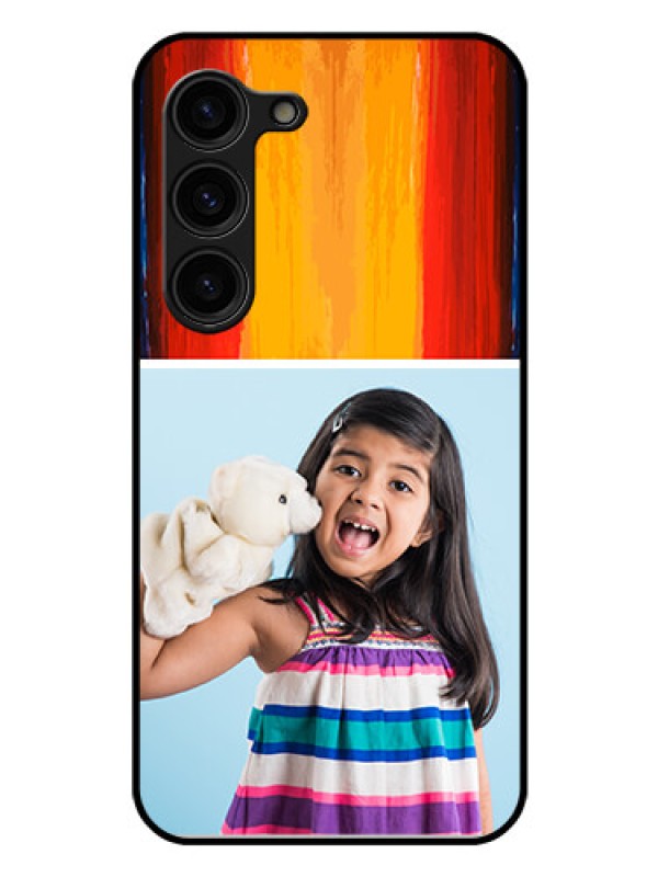 Custom Galaxy S23 Plus 5G Personalized Glass Phone Case - Multi Color Design