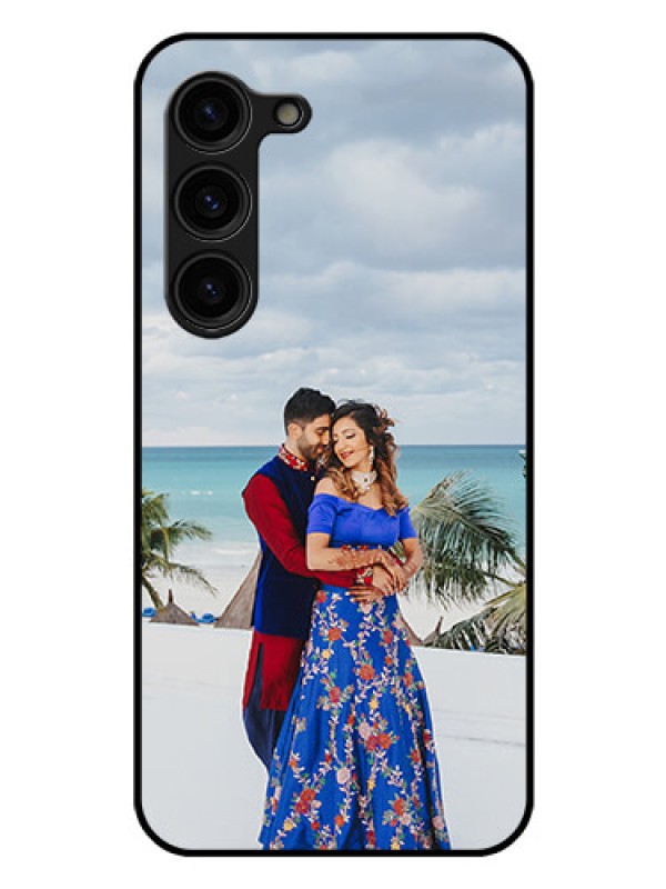 Custom Galaxy S23 Plus 5G Photo Printing on Glass Case - Upload Full Picture Design