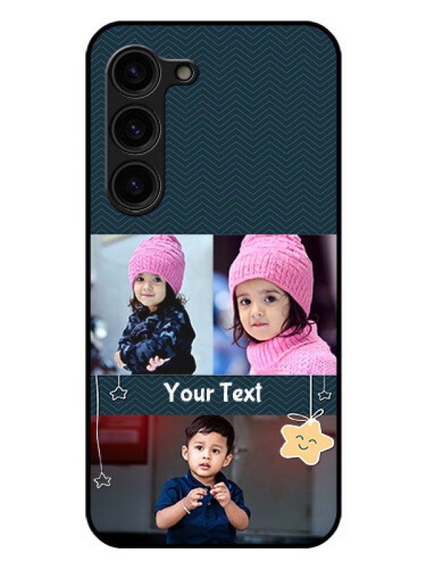 Custom Galaxy S23 Plus 5G Custom Glass Mobile Case - Hanging Stars Design