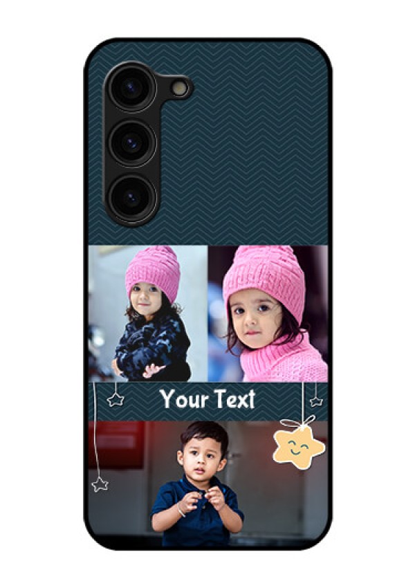Galaxy S23 Plus 5G Custom Glass Mobile Case - Hanging Stars Design