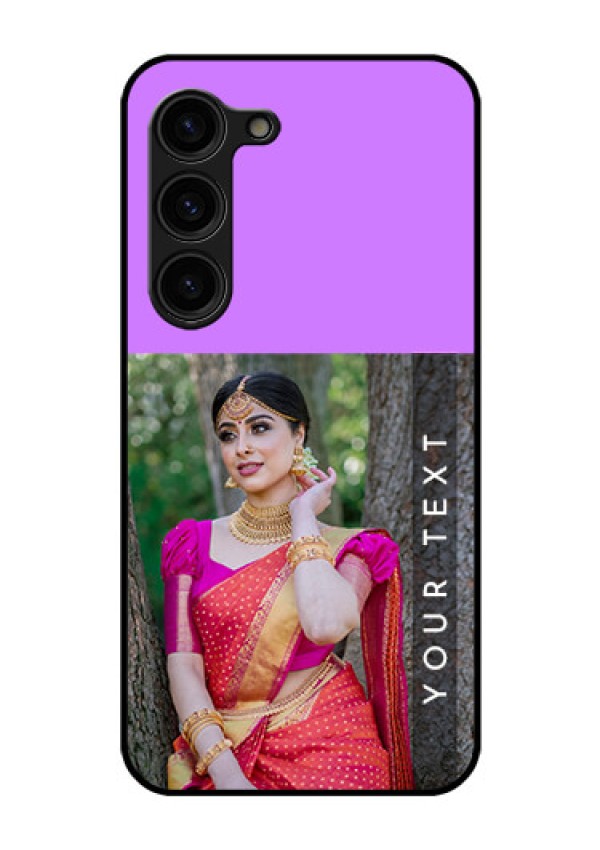 Galaxy S23 Plus 5G Custom Glass Mobile Case - Birthday Icons Design