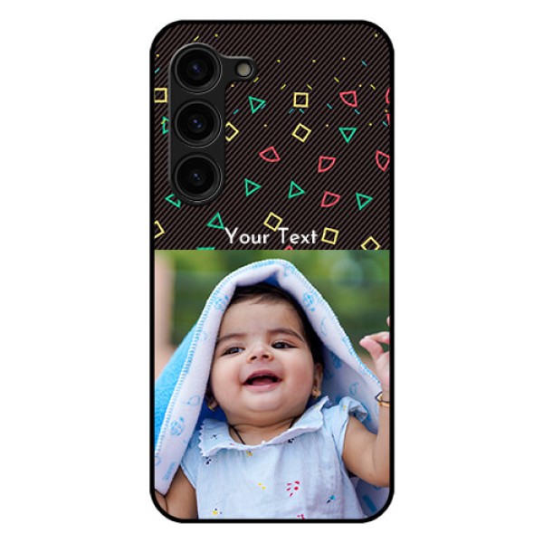 Galaxy S23 Plus 5G Custom Glass Phone Case - with confetti birthday design Galaxy S23 Plus 5G Custom Glass Phone Case - with confetti birthday design