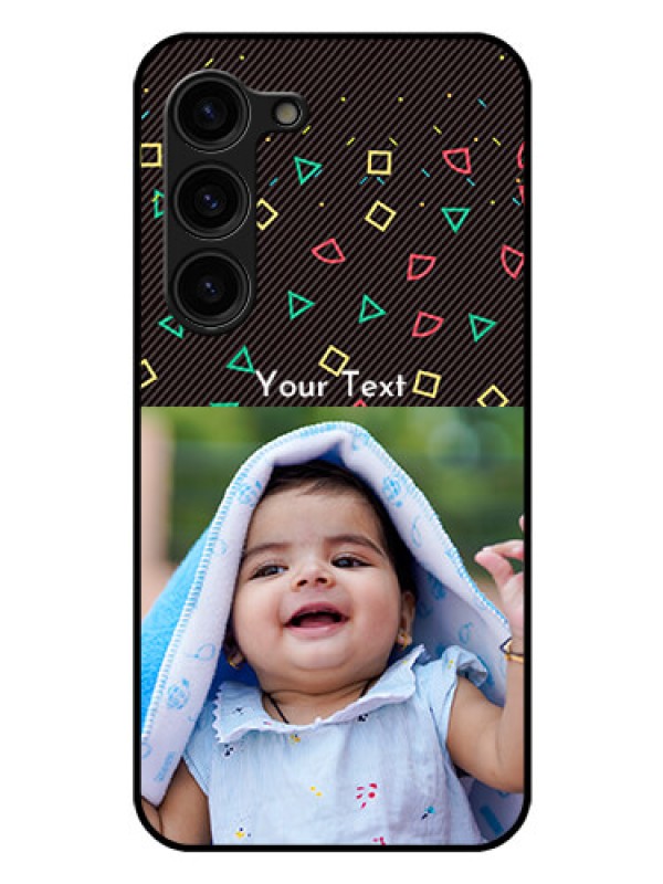 Custom Galaxy S23 Plus 5G Custom Glass Phone Case - with confetti birthday design