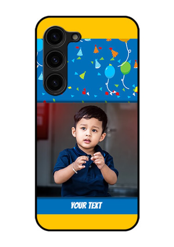 Galaxy S23 Plus 5G Custom Glass Mobile Case - Birthday Wishes Design