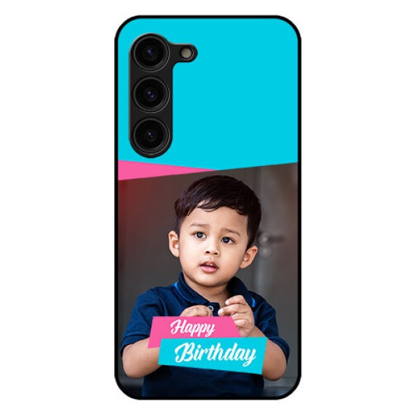 Galaxy S23 Plus 5G Personalized Glass Phone Case - Image Holder with 2 Color Design Galaxy S23 Plus 5G Personalized Glass Phone Case - Image Holder with 2 Color Design
