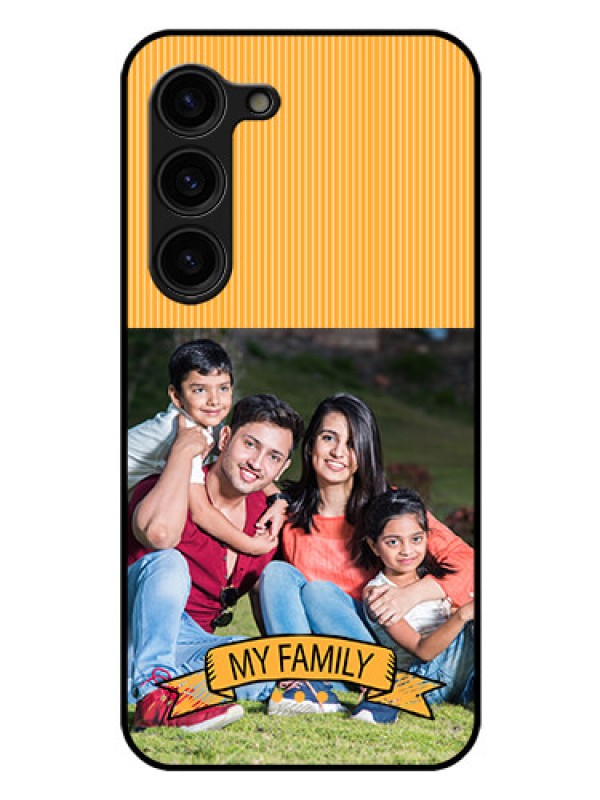 Custom Galaxy S23 Plus 5G Custom Glass Phone Case - My Family Design