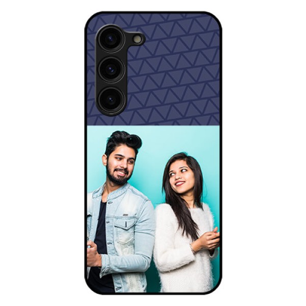 Galaxy S23 Plus 5G Photo Printing on Glass Case - with Best Friends Design Galaxy S23 Plus 5G Photo Printing on Glass Case - with Best Friends Design
