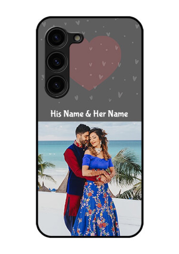 Galaxy S23 Plus 5G Custom Glass Mobile Case - Buy Love Design with Photo Online