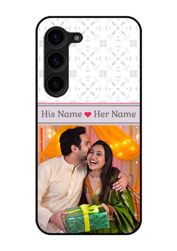 Galaxy S23 Plus 5G Custom Glass Mobile Case - with Photo and Ethnic Design