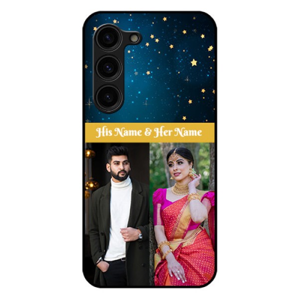 Galaxy S23 Plus 5G Custom Glass Phone Case - Galaxy Stars Backdrop Design Galaxy S23 Plus 5G Custom Glass Phone Case - Galaxy Stars Backdrop Design