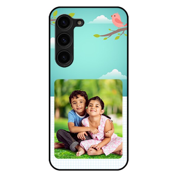 Galaxy S23 Plus 5G Photo Printing on Glass Case - Doodle love Design
