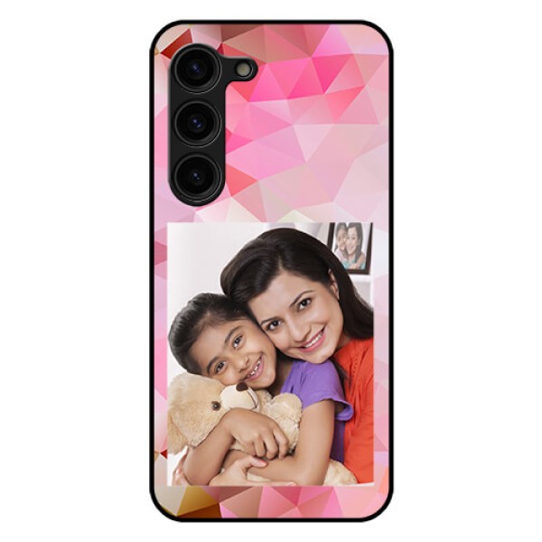 Galaxy S23 Plus 5G Photo Printing on Glass Case - Abstract Triangle Design Galaxy S23 Plus 5G Photo Printing on Glass Case - Abstract Triangle Design